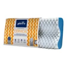 Almohada Cervical Piero De Espuma Perfilada Hipoalergénica Y Lavable Celeste