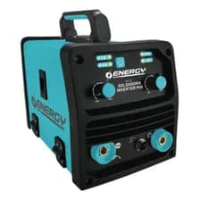 Soldadora Inverter Mig Energy 130 A Glasess Turquesa Viene Con Pinza De Masa Y Torcha Mig