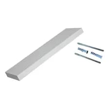 Estante Flotante Exahome Melamina Blanca 40x20x1.8 Cm Invisible Blanco
