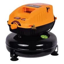 Mini Compresor De Aire Sin Aceite Lusqtoff Lc-826 Eléctrico Portátil 12 Litros 0.33hp Negro/naranja 50 Hz Monofásica