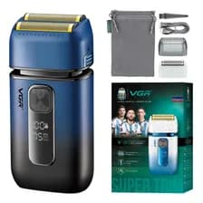 Afeitadora Eléctrica 2en1 Trimmer Vgr V-362 Afa Argentina Color Azul