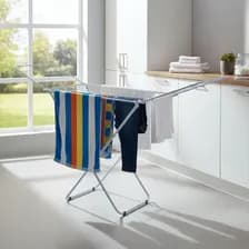 Tender Ropa Con Alas Plegable Nona Minda 1.82x50x1.02m Blanco
