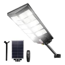 Reflector Calle Led Lámpara Exterior 1000w Panel Solar Senso Negro Blanco