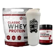 Combo Proteína Whey Suero One Fit 900g + Creatina 200g + Shaker Chocolate