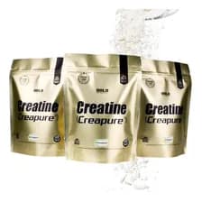 Creatina Monohidratada Creapure Gold Nutrition X 3 Unidades Sin Sabor