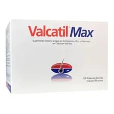 Valcatil Max Para Caída Del Pelo 120 Cápsulas Blandas