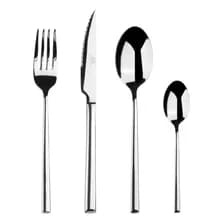 Set Cubiertos X24 Volf Banquet Acero Inox Cocina Pack Armado Plateado