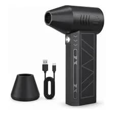 Soplador De Aire Eléctrico Portátil Recargable Para Limpieza Negro