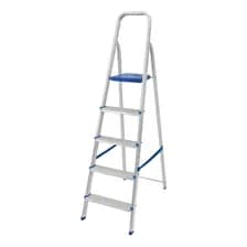 Escalera 5 Escalones Aluminio 1.08 Mts Mor Color Aluminio
