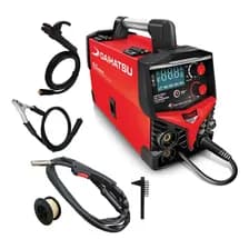 Soldadora Inverter Daihatsu S22-140 Mig Tig Mma Igbt Pantalla Digital Rojo
