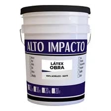 Pintura Látex Interior/exterior Alto Impacto Blanco Mate 20 Litros