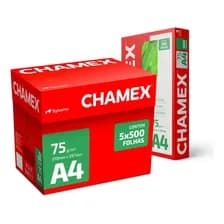 Resma Chamex Premium A4 75 Gr Caja X5 Papel Alta Calidad Color Blanco