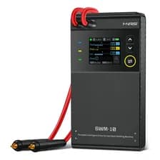Soldadora De Punto Portátil 5000mah Fnirsi Swm-10 1200a Para Tiras De Niquel 0.25mm Armado Baterías Powerbank Usb-c Negro