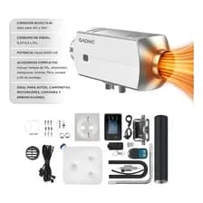 Calentador De Aire Diesel Gadnic Tanque De 10l Control Remoto Display Digital Para Vehiculos Motorhome Y Camiones