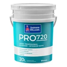 Sherwin Williams Pro 720 Exterior/interior Látex 20 L 1 Unidad Blanco Mate