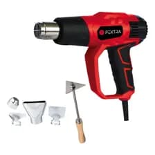 Pistola De Calor Aire Caliente Pektra 2000w Kit 5 Accesorios Rojo