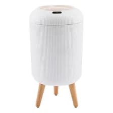 Cesto De Basura Automatico Con Sensor Waggs Tacho De 9lts Blanco