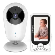 Baby Monitor Gadnic Pantalla Lcd 4.3 Vision Nocturna Audio 2 Vias Vox Bateria 1760mah Blanco
