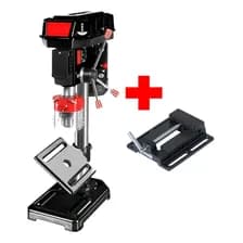 Taladro De Banco Mandril 16mm 500w Tiendanext Tb500-16 5 Velocidades + Morsa + Accesorios