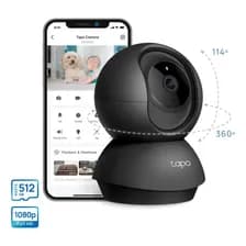 Cámara Wi-fi Tp-link Tapo C201 Full Hd 360° Visión Nocturna Detección Por Ia Y Llanto De Bebé Color Negro