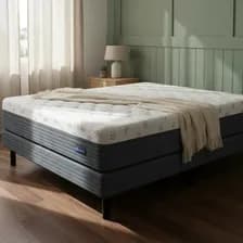 Sommier Y Colchón En Caja 2 Plazas 140x190 Cm De Espuma La Espumería Freestyle Box Gris Oscuro