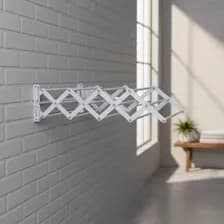 Tender Extensible Pared Exahome 60cm De Ancho 10 Varillas Color Blanco