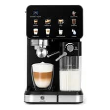 Cafetera Expresso Digital Jd Senso Semiautomática Con Espumador 20 Bares Calentador De Tazas Compatible Con Capsulas Negro