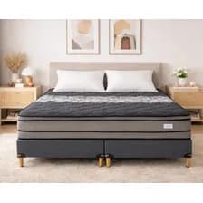 Sommier Viggo Magnum 200x200 Cm Alta Densidad 300 Kg Negro