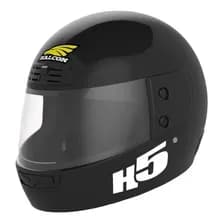 Casco Moto Halcon H5 Integral Color Negro Tamaño Del Casco L