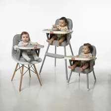 Silla De Comer Motek Emily 3 En 1 Con Bandeja Extraíble Gris