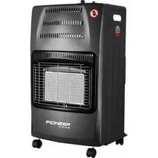 Estufa Garrafera Pioneer Home 3612 Calorías Encendido Elec Color Negro