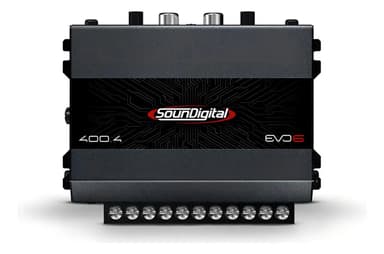 Módulo Soundigital Sd400.4 Evo6 4 canales puente 4 ohmios color gris oscuro