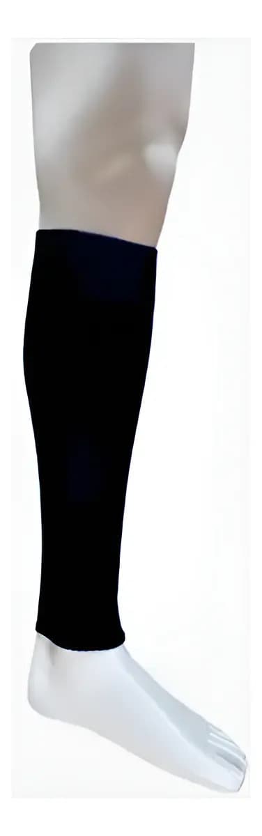 Pantorrillera Futbol Running Hockey X1 Par Color Negro 30-35