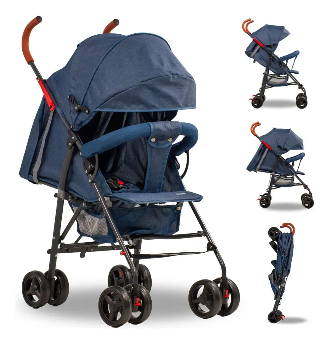 Cochecito Paragüitas Mega Baby Jupiter Azul