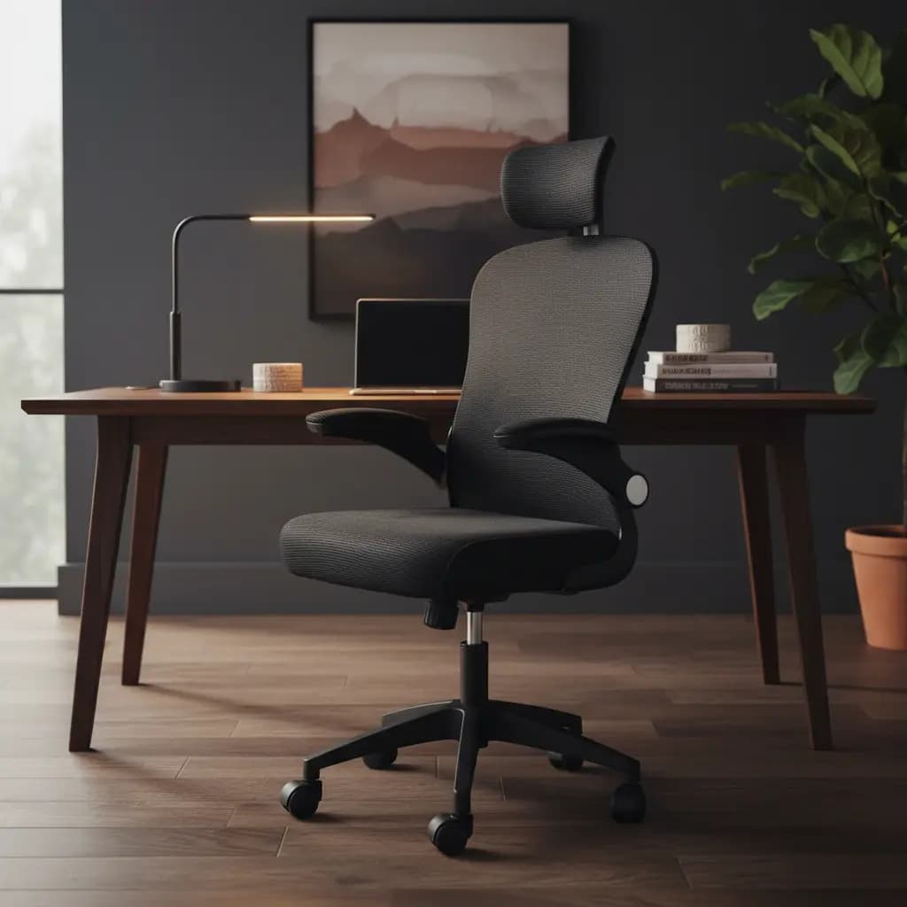 Silla Ejecutiva Ergonomica Dyvan 267 Giratoria Ajustable Color Negro Material Del Tapizado Malla