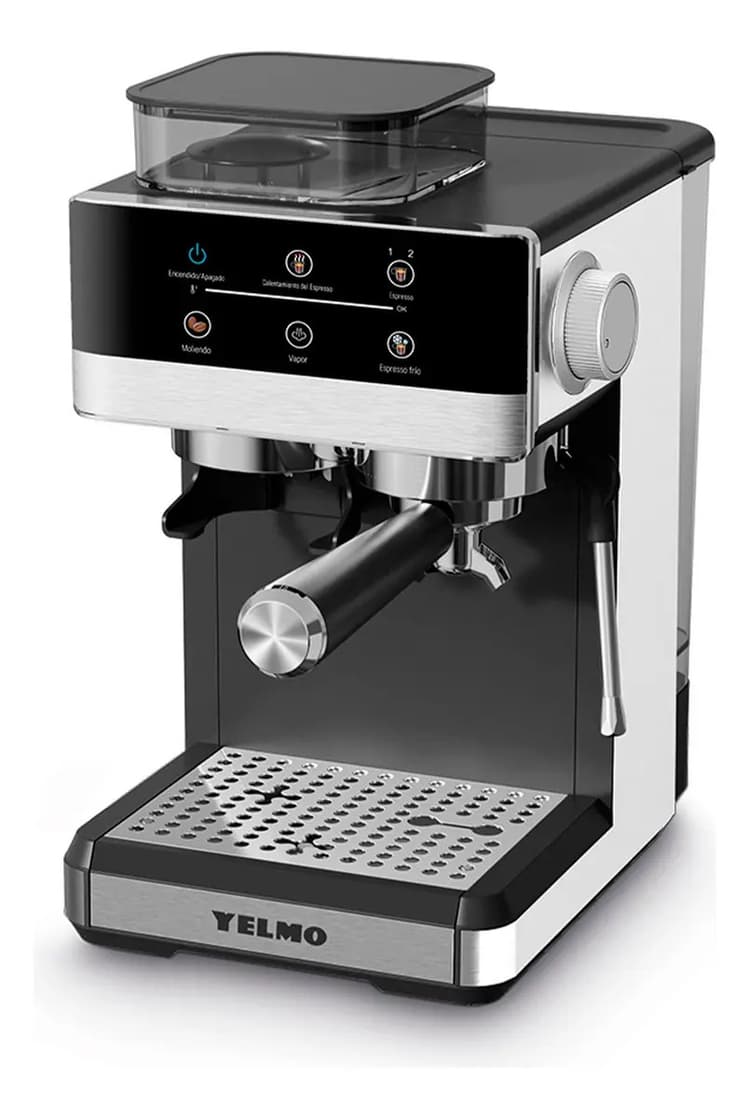 Cafetera Eléctrica Digital Semiautomática Yelmo Ce5125 20 Bares Negro Café en granos y café molido 20 bares