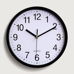 Reloj De Pared Moderno Silencioso Color Negro Clásico Quartz
