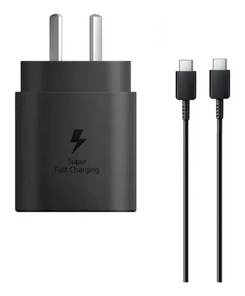 Cargador Para Samsung Carga Rápida Tipo C 25w Color Negro