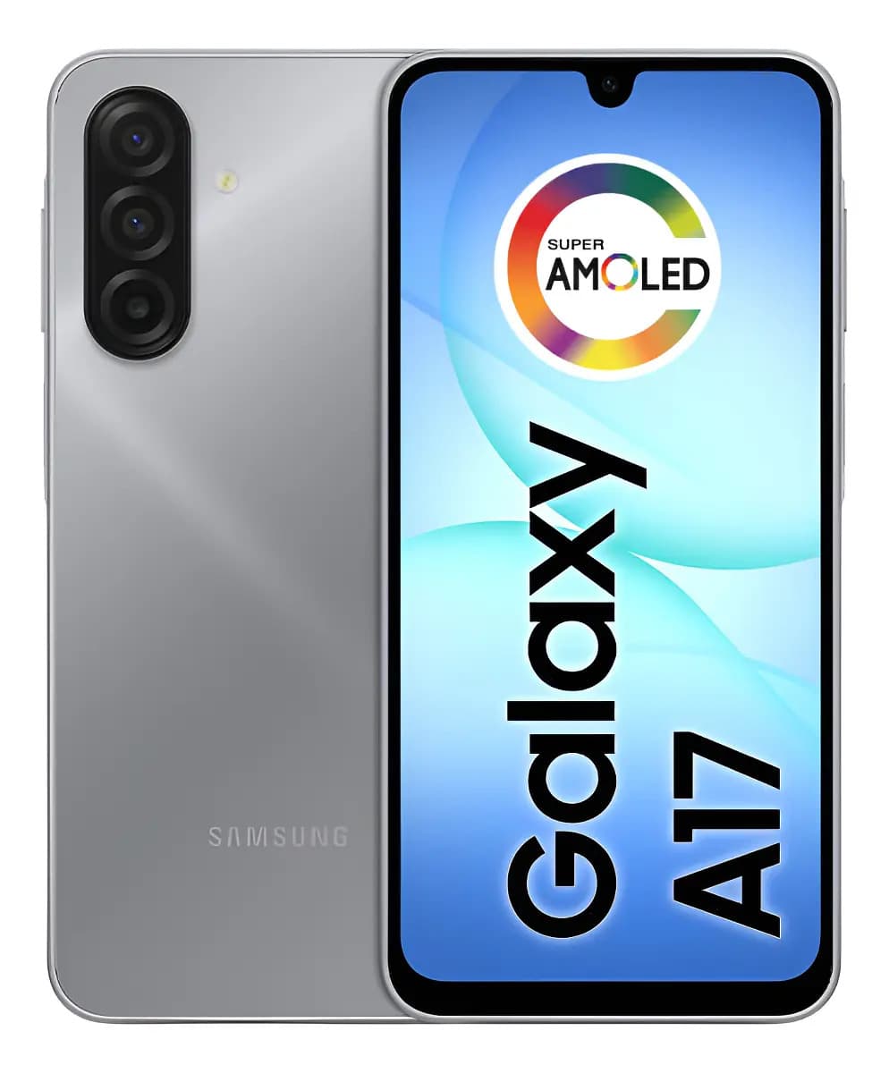Teléfono móvil Samsung Galaxy A17 con IA, 256 GB, 8 GB de RAM, cámara de 50 MP, pantalla 6.7, NFC, IP54, gris