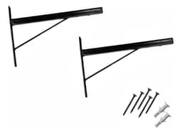 Mensulas Para Estantes 30 Cm Reforzadas + Tarugos Tornillos