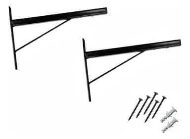 Mensulas Para Estantes 30 Cm Reforzadas + Tarugos Tornillos
