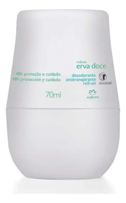 Desodorante Roll On 72 Hs Erva Doce 70 Ml Natura