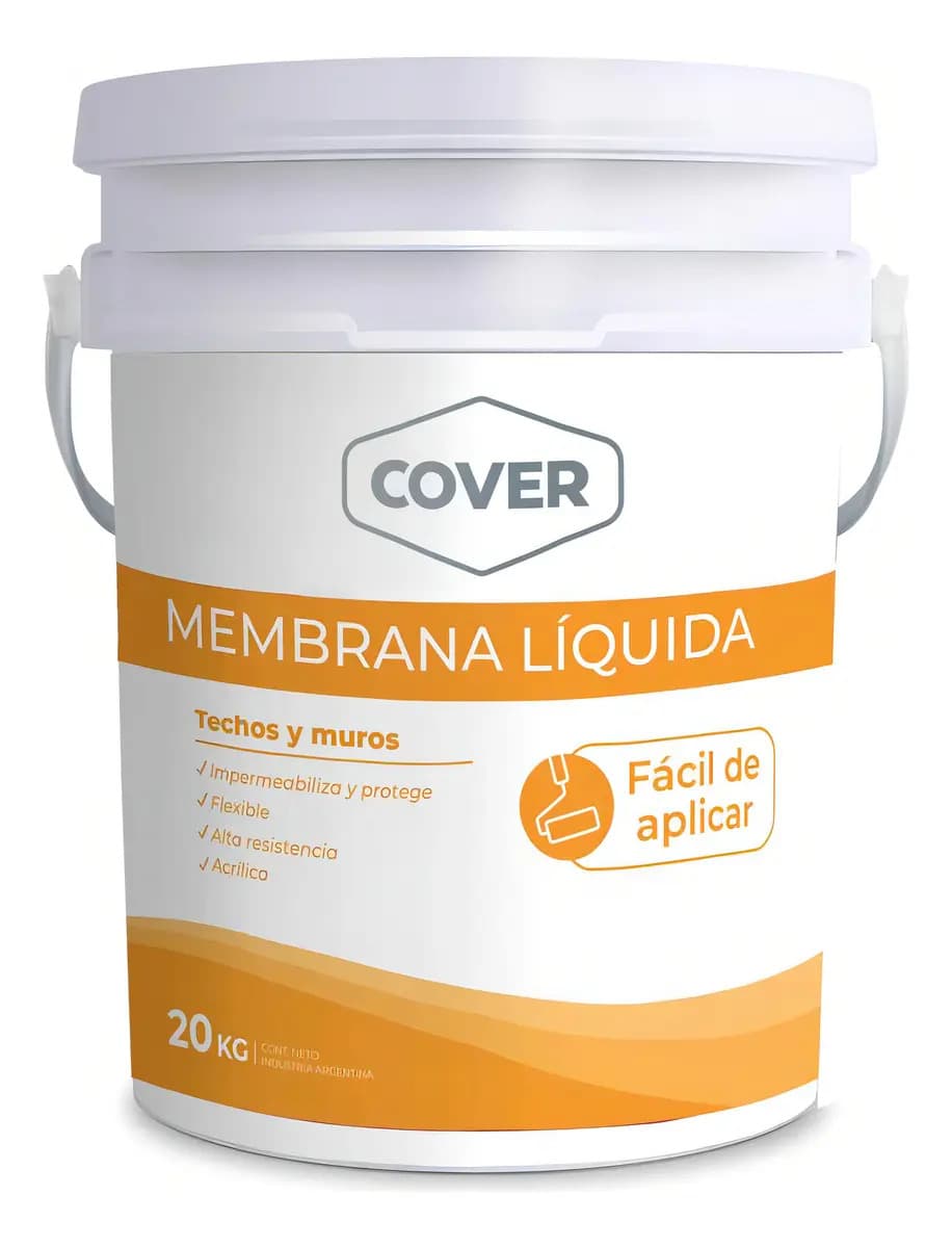 Impermeabilizante Membrana Líquida Cover Techos Muros 20 Kg Color Rojo