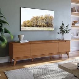 Rack Mueble de Tv Kappesberg 180cm Hasta 75 Pulgadas con 3 Puertas Color Canela