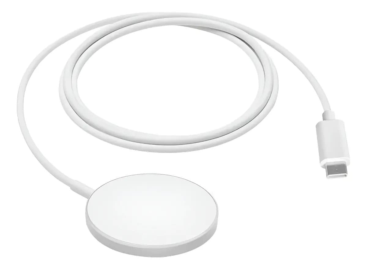 Cargador Inalámbrico Magsafe Para Iphone Apple Blanco