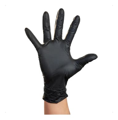 Mediglove Guantes De Nitrilo Negro Reforzado (100u) Talle L