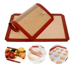 Plancha Tapete Placa Para Hornear Silpa De Silicona Antiadherente 40x30cm Con Malla Horno Apto Horno Tapete Para Hornear No Se Pega