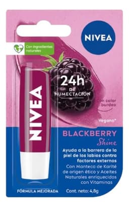 Bálsamo Labial NIVEA Blackberry Shine 4,8 g