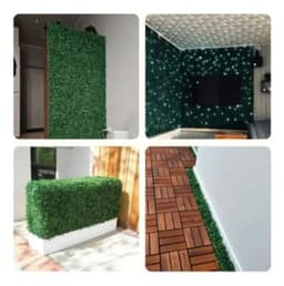 Jardin Vertical Artificial Muro Plantas Enredadera Verde