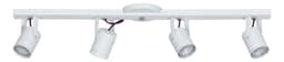 Spot Aplique Barral Slim para 4 Luces Dicro Gu10 Direccionables Color Blanco Ferrolux S-4900B/T